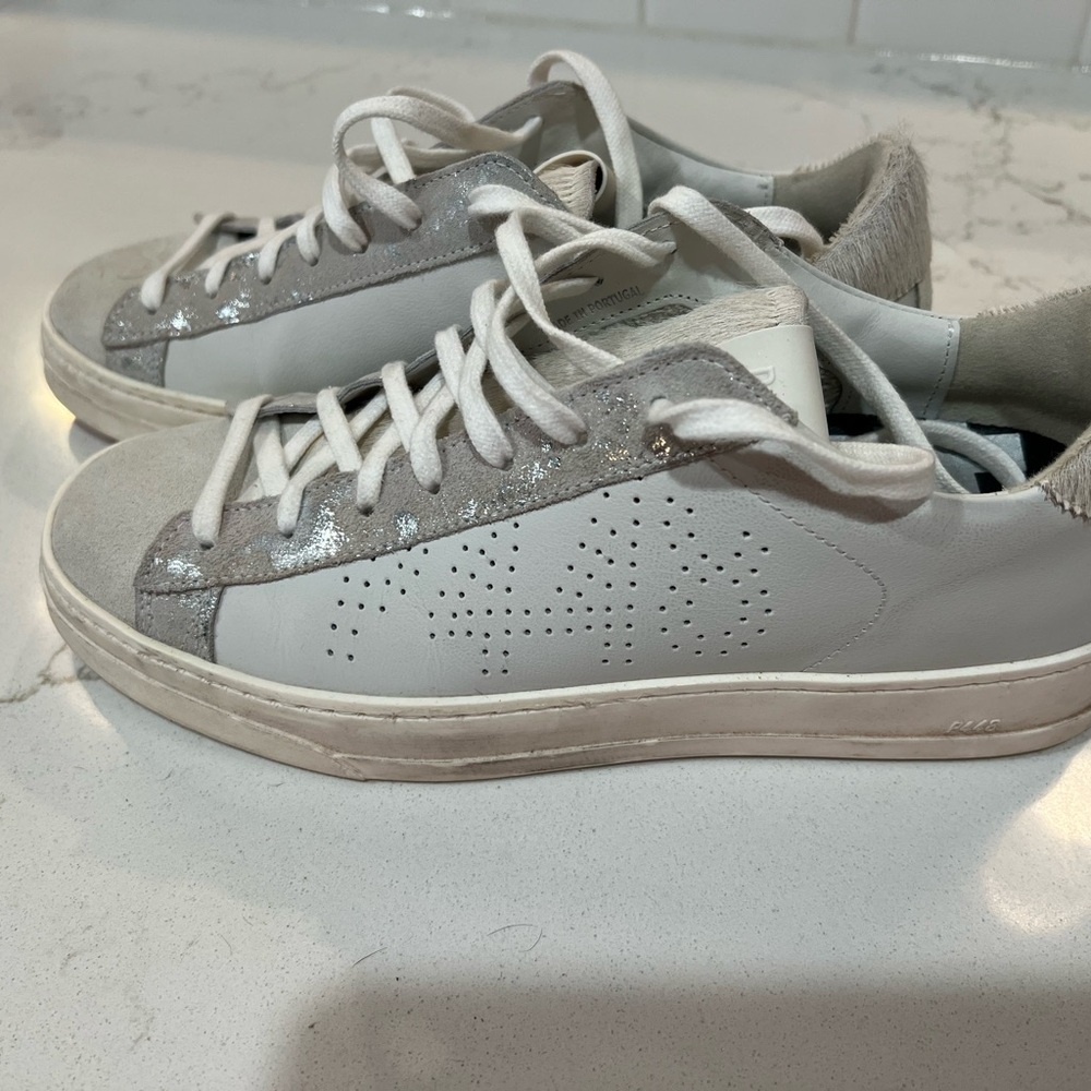 P448 Gray and White Women's Sneakers